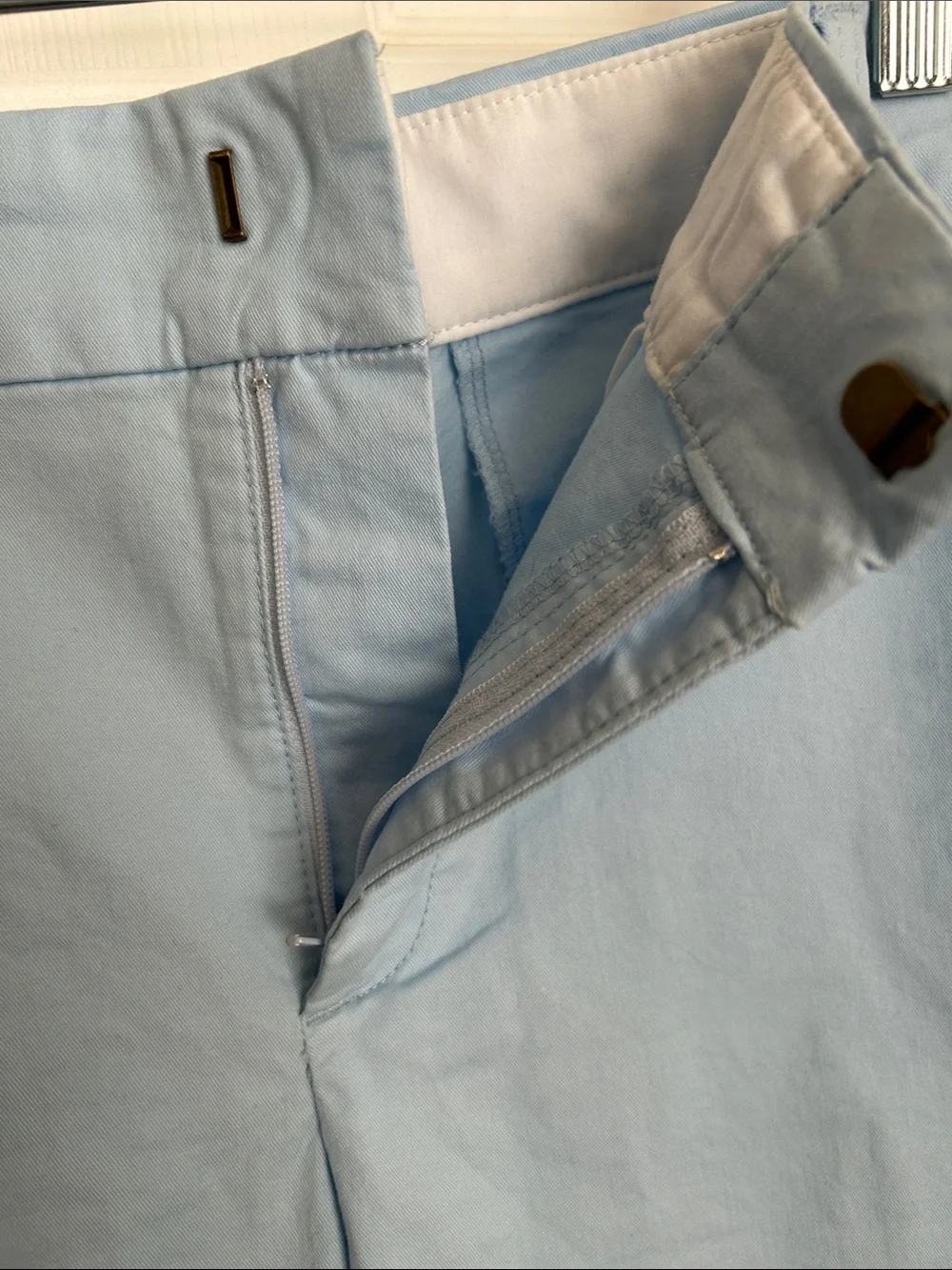 J. Crew Light Blue Women's Chino Shorts 36” waist -9” inseam
